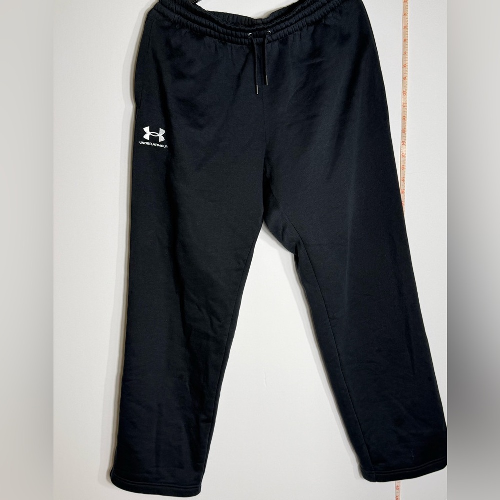 Under Armour Black Jogger Sweatpants with White Logo